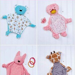 Simplicity Pattern S9037 ~ Baby Sensory Blankets: Bear ~ Duck ~ Rabbit ~ Giraffe